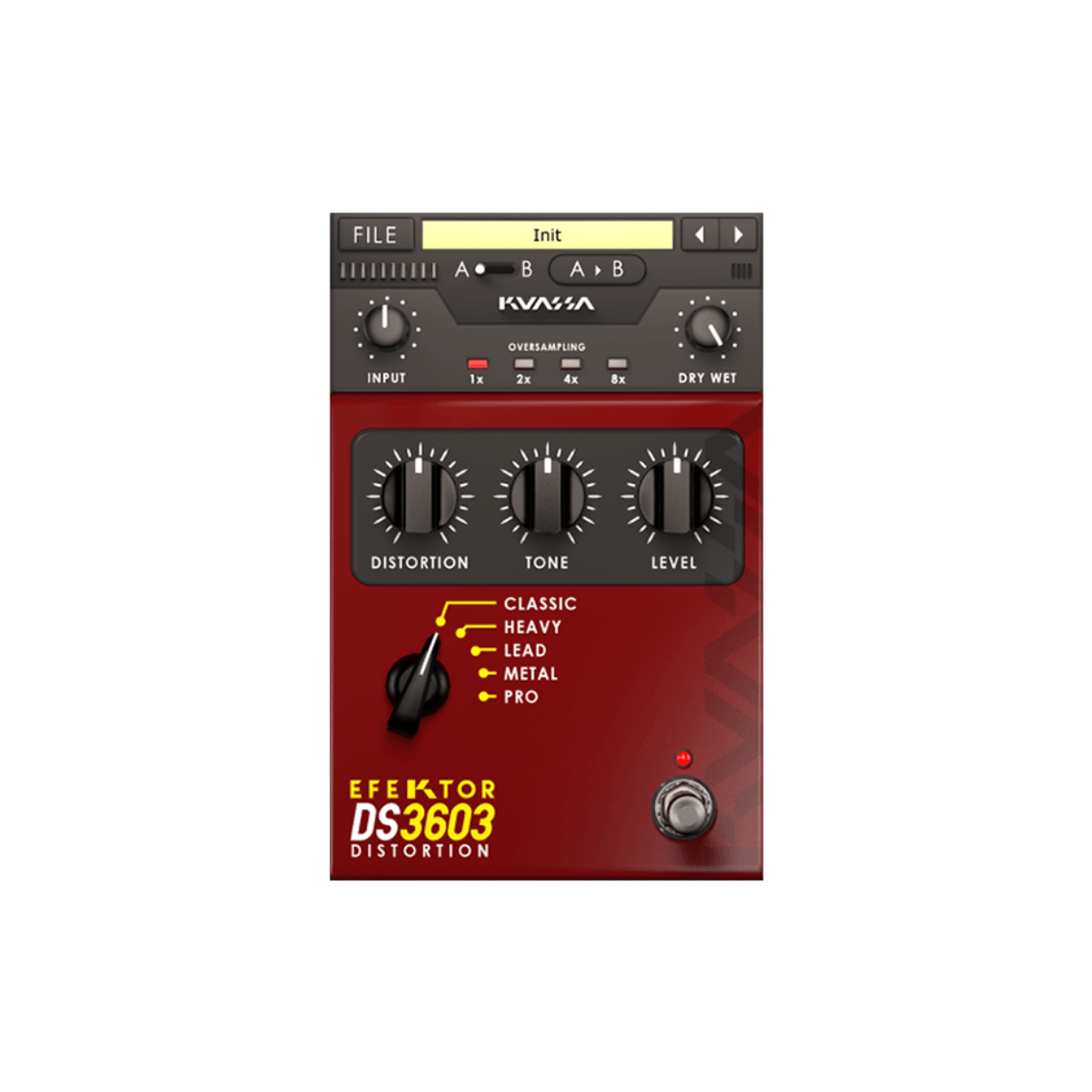Kuassa - Efektor DS3603 Distortion Plugins & FX Software GUI Artwork
